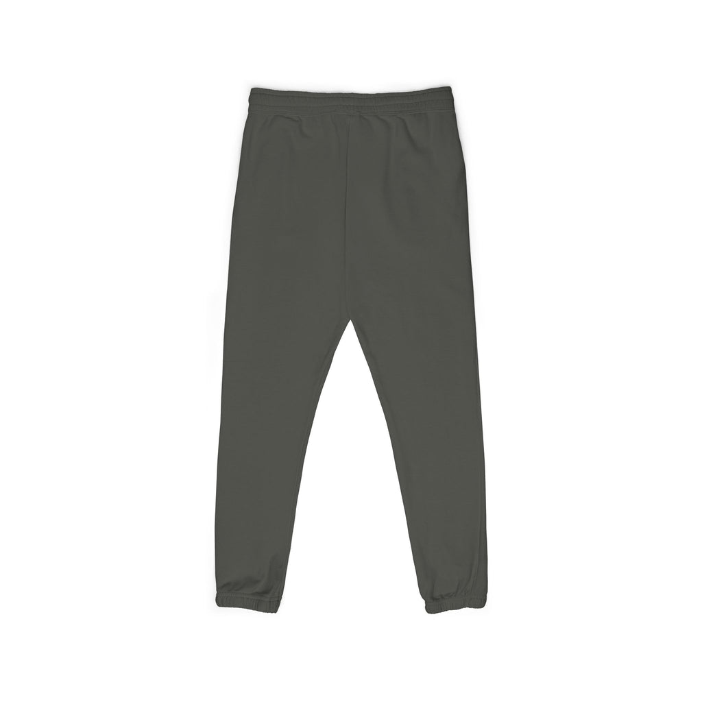 Fleece Sweatpants — Minimalist Cream Joggers with Small Chest Logo