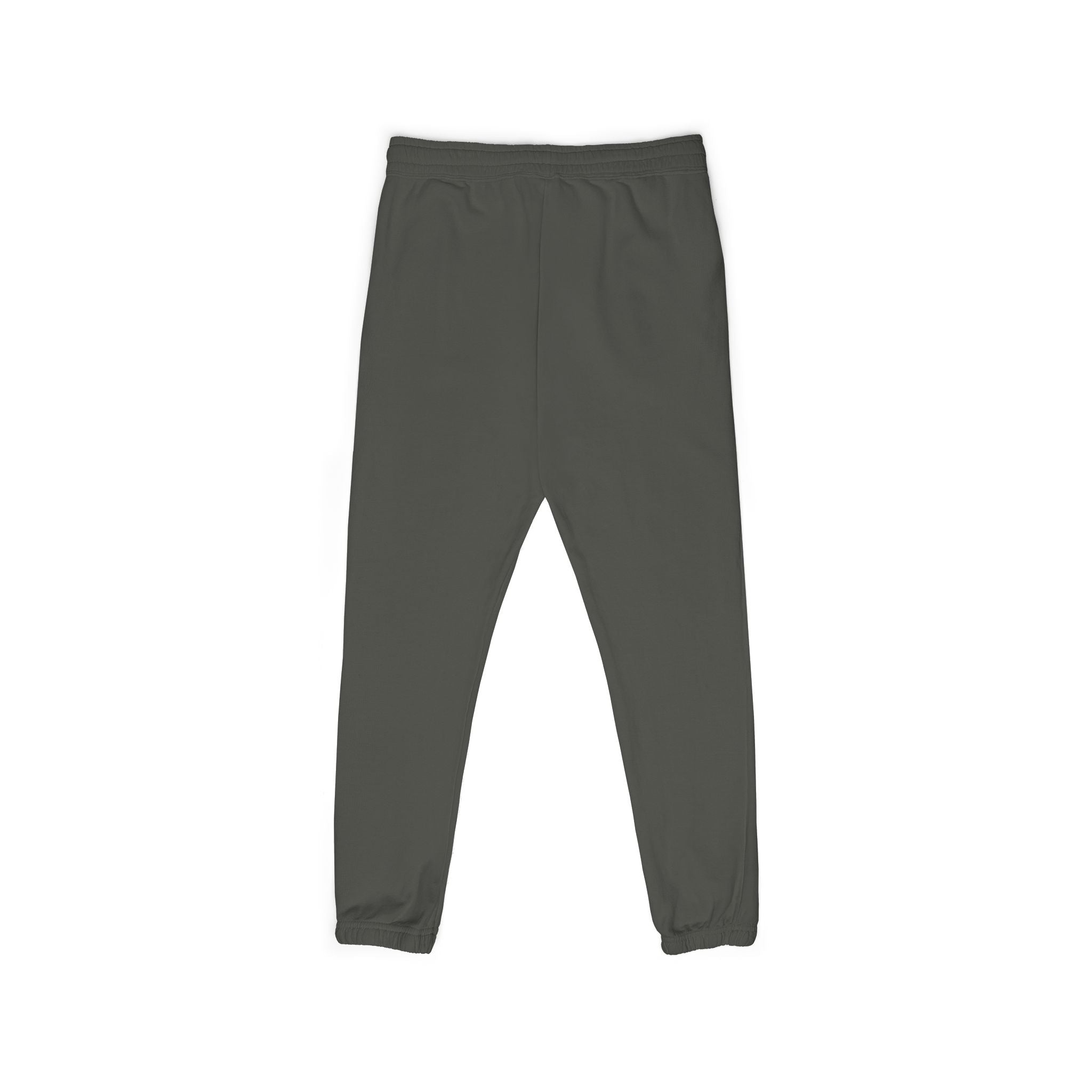 Fleece Sweatpants — Minimalist Cream Joggers with Small Chest Logo