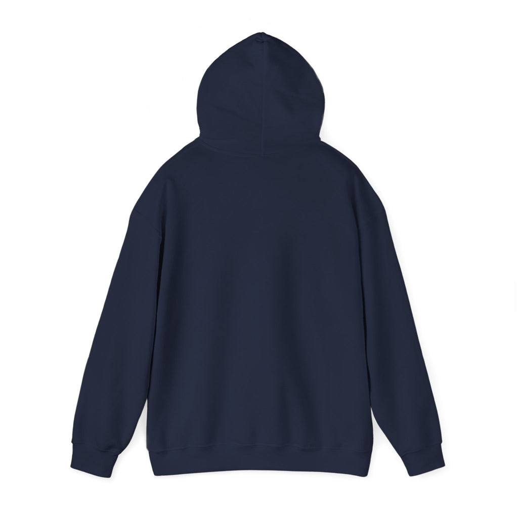White Minimal Logo Hoodie — Clean Casual Unisex Pullover