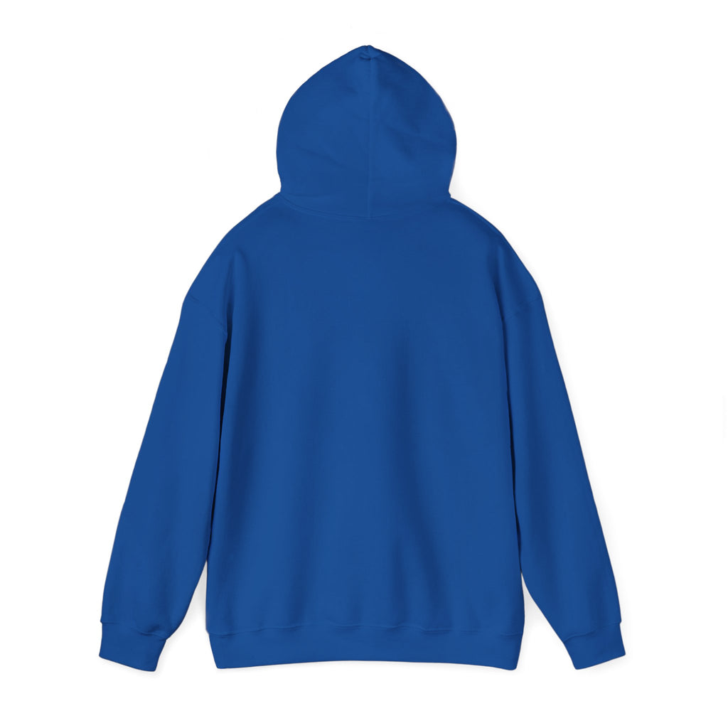 White Minimal Logo Hoodie — Clean Casual Unisex Pullover