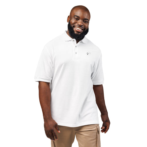 Embroidered Minimalist Heart Polo Shirt