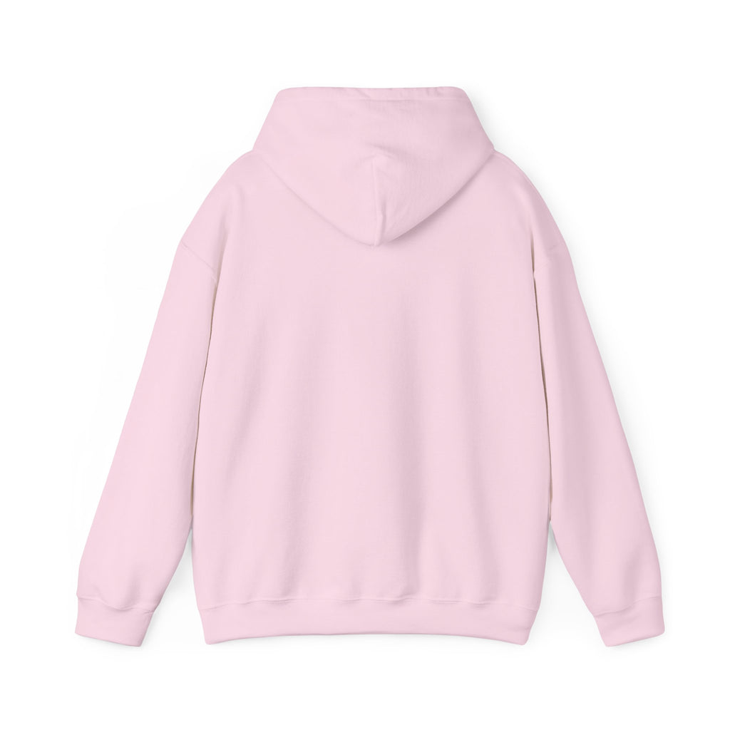 White Minimal Logo Hoodie — Clean Casual Unisex Pullover
