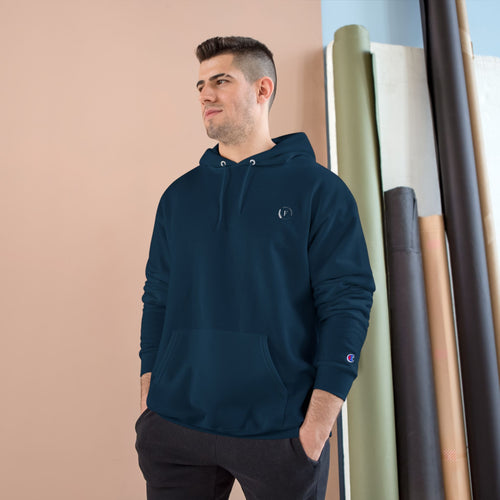 Champion Hoodie — Classic White Logo Pullover Hoodie