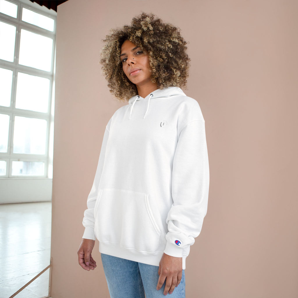 Champion Hoodie — Classic White Logo Pullover Hoodie