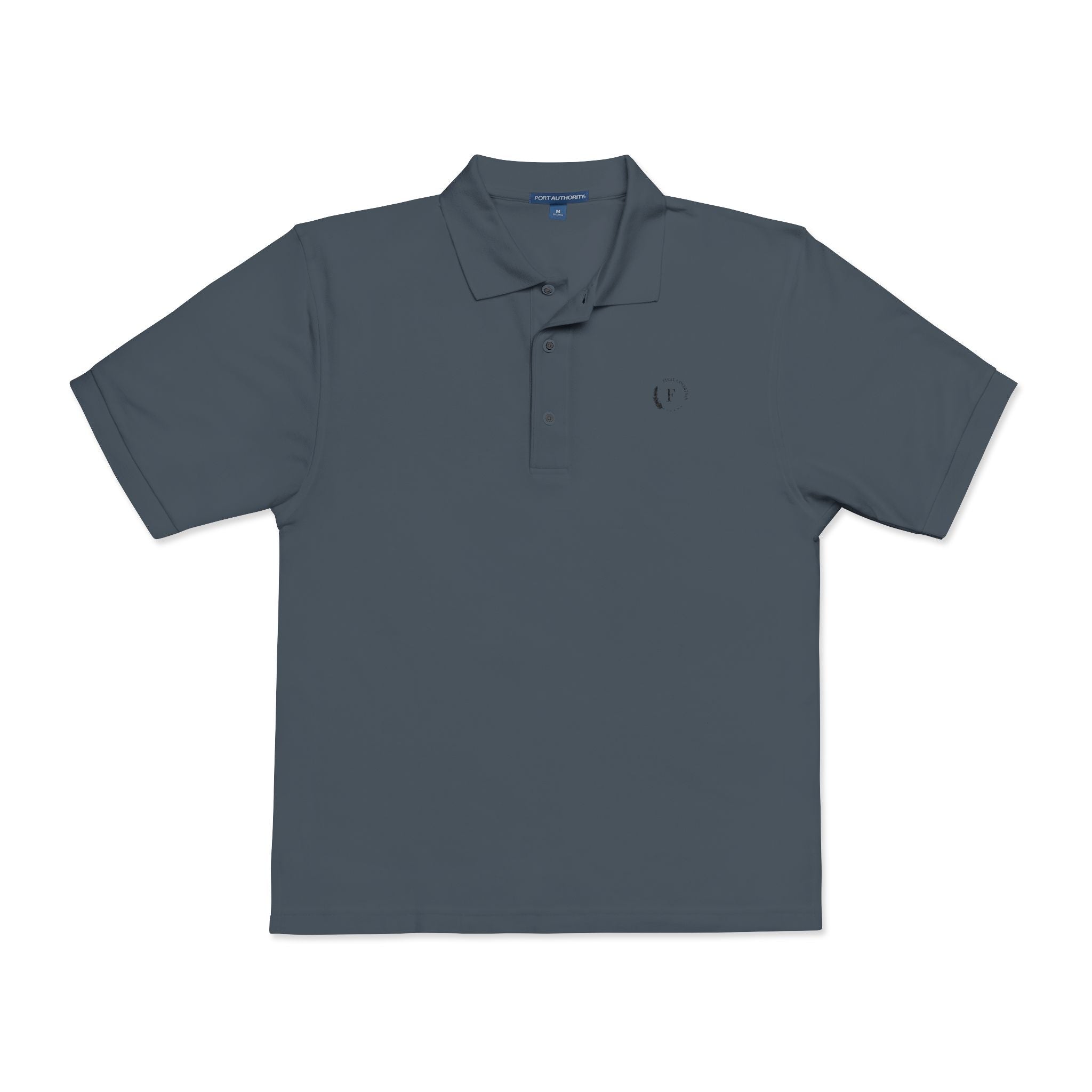 Embroidered Minimalist Heart Polo Shirt