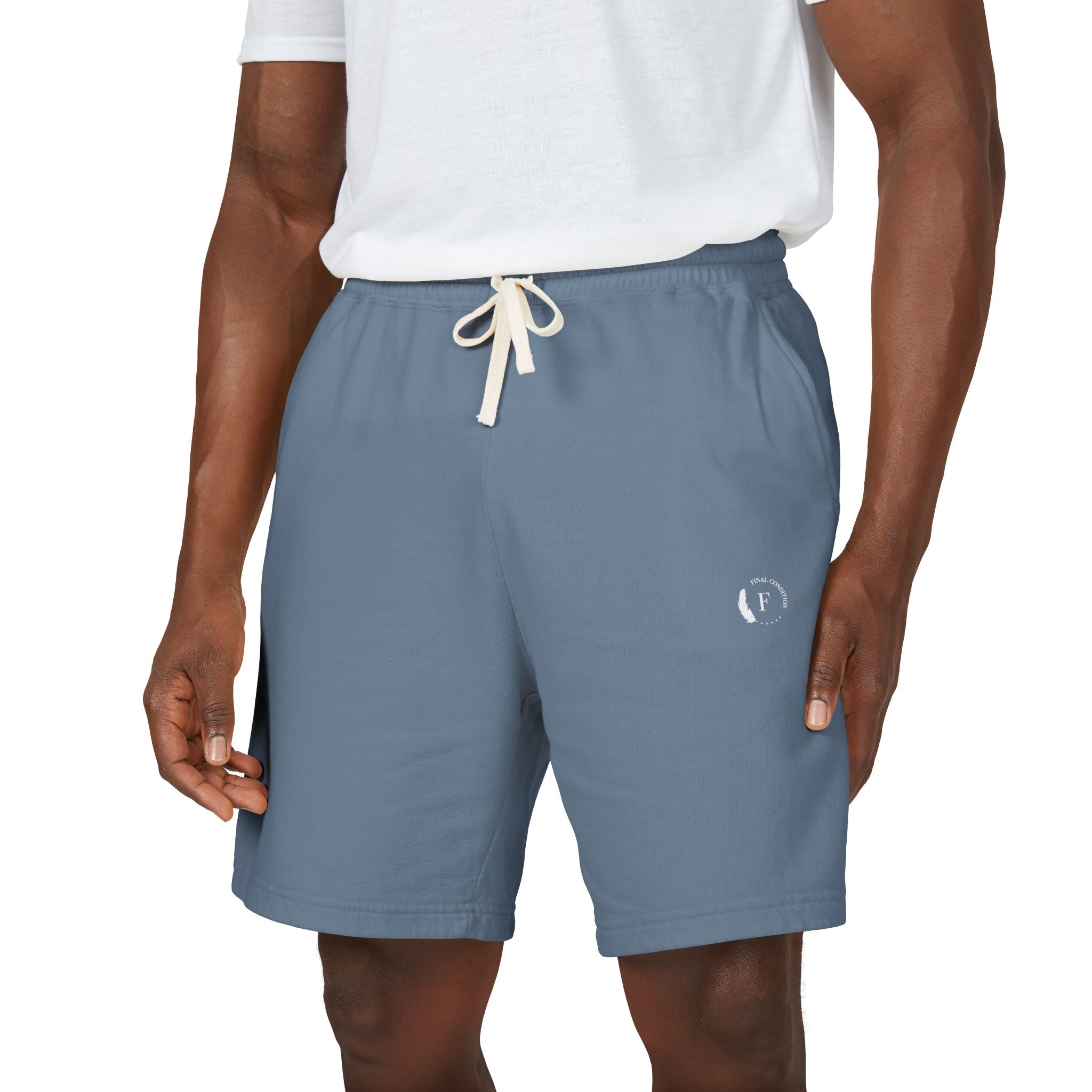 Lightweight Fleece Sweat Shorts — Garment-Dyed Casual Lounge Shorts