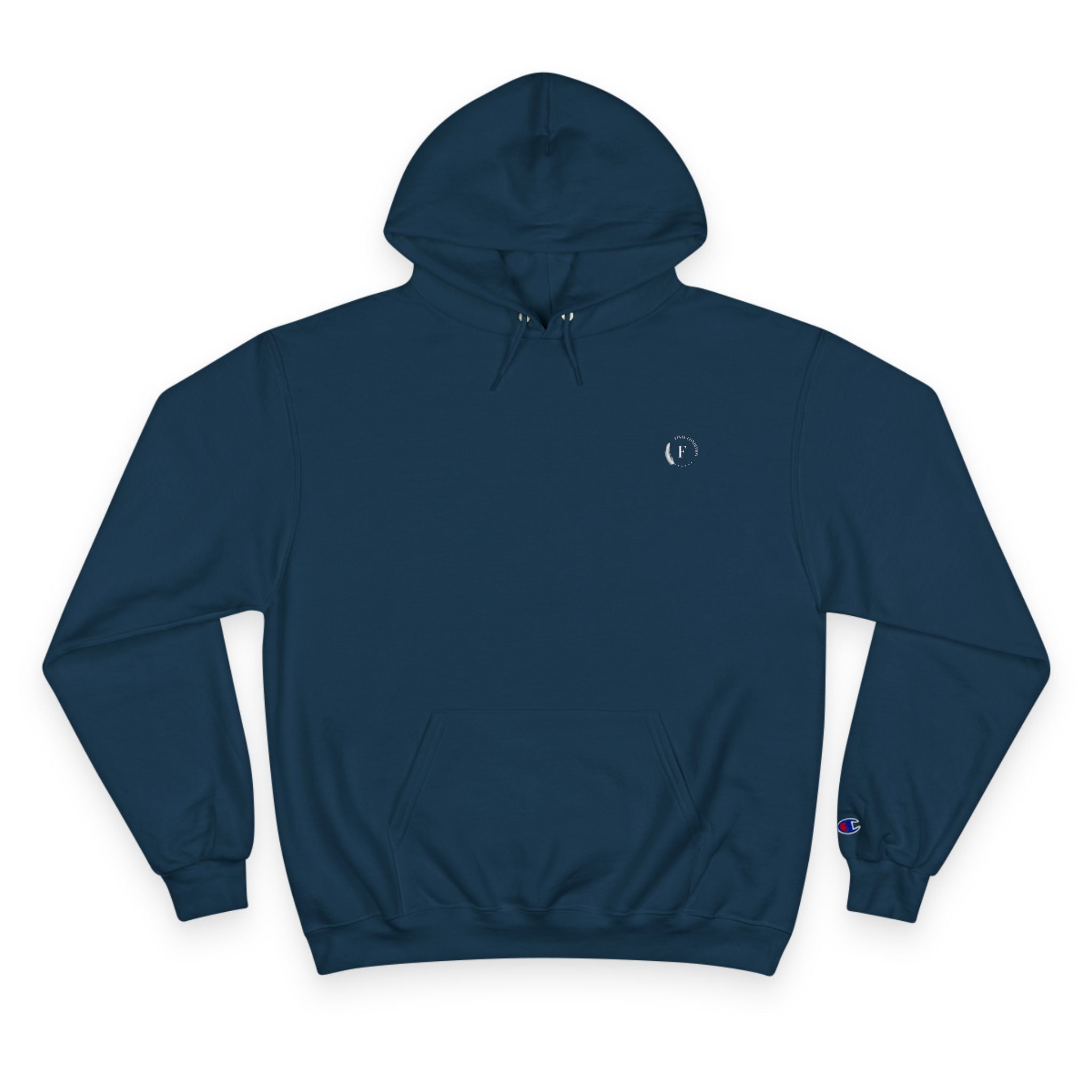 Champion Hoodie — Classic White Logo Pullover Hoodie