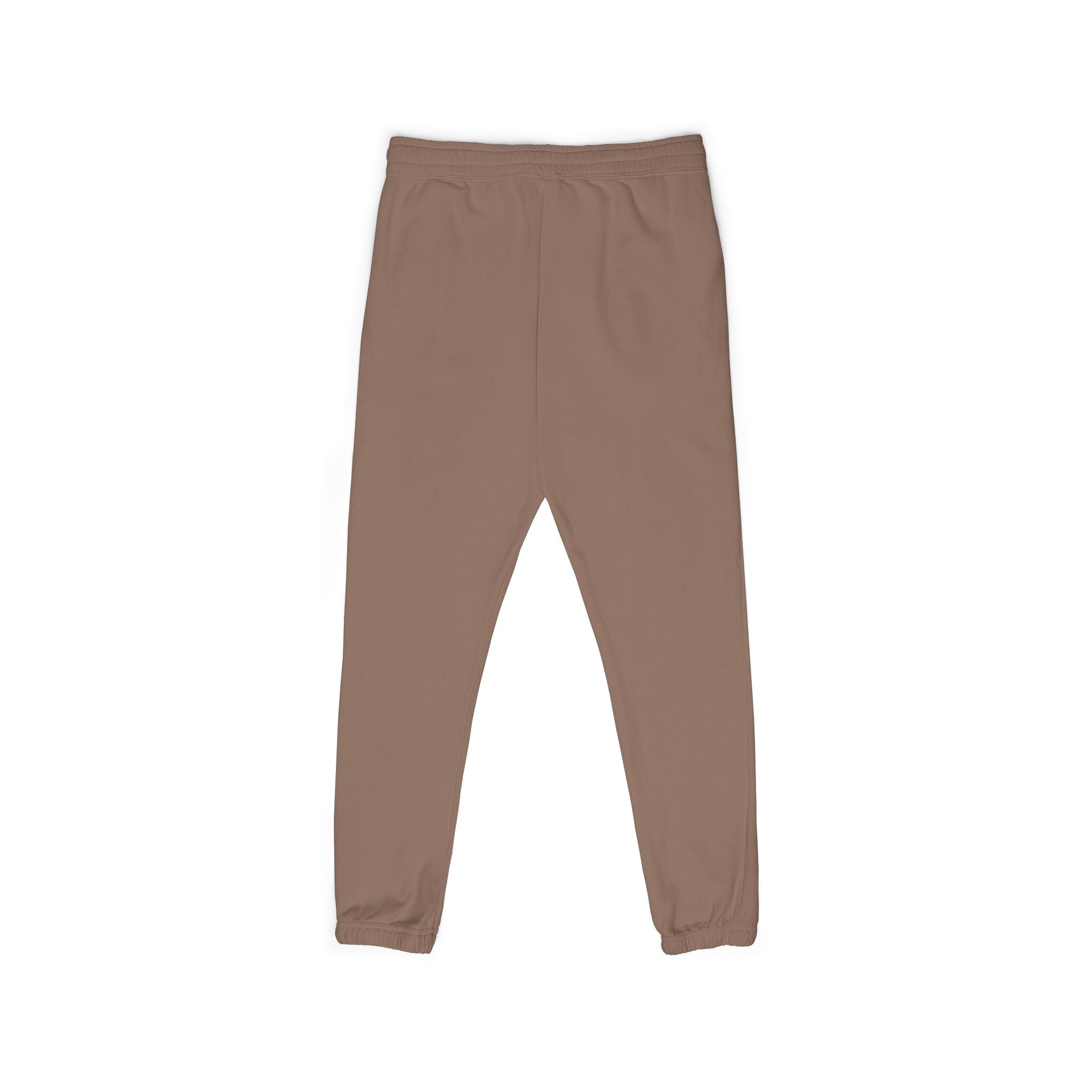 Fleece Sweatpants — Minimalist Cream Joggers with Small Chest Logo