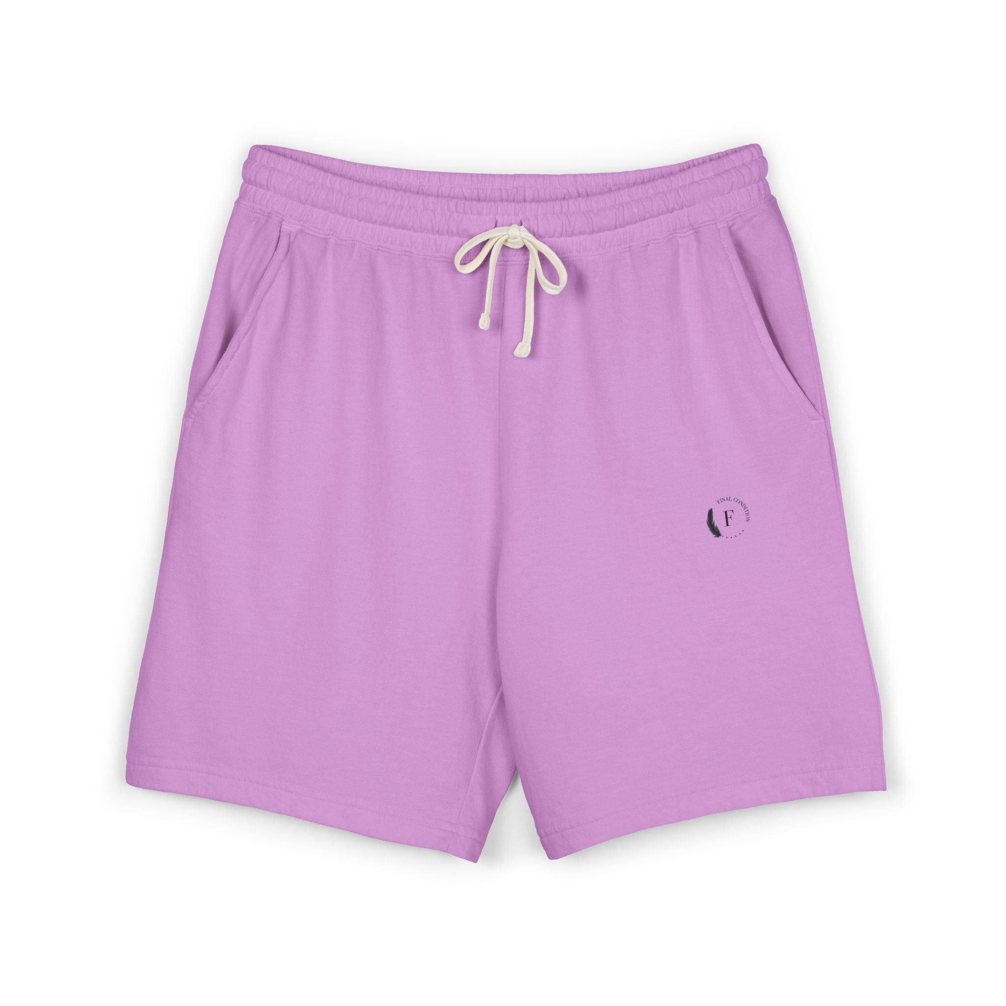 Lightweight Fleece Sweat Shorts — Garment-Dyed Casual Lounge Shorts