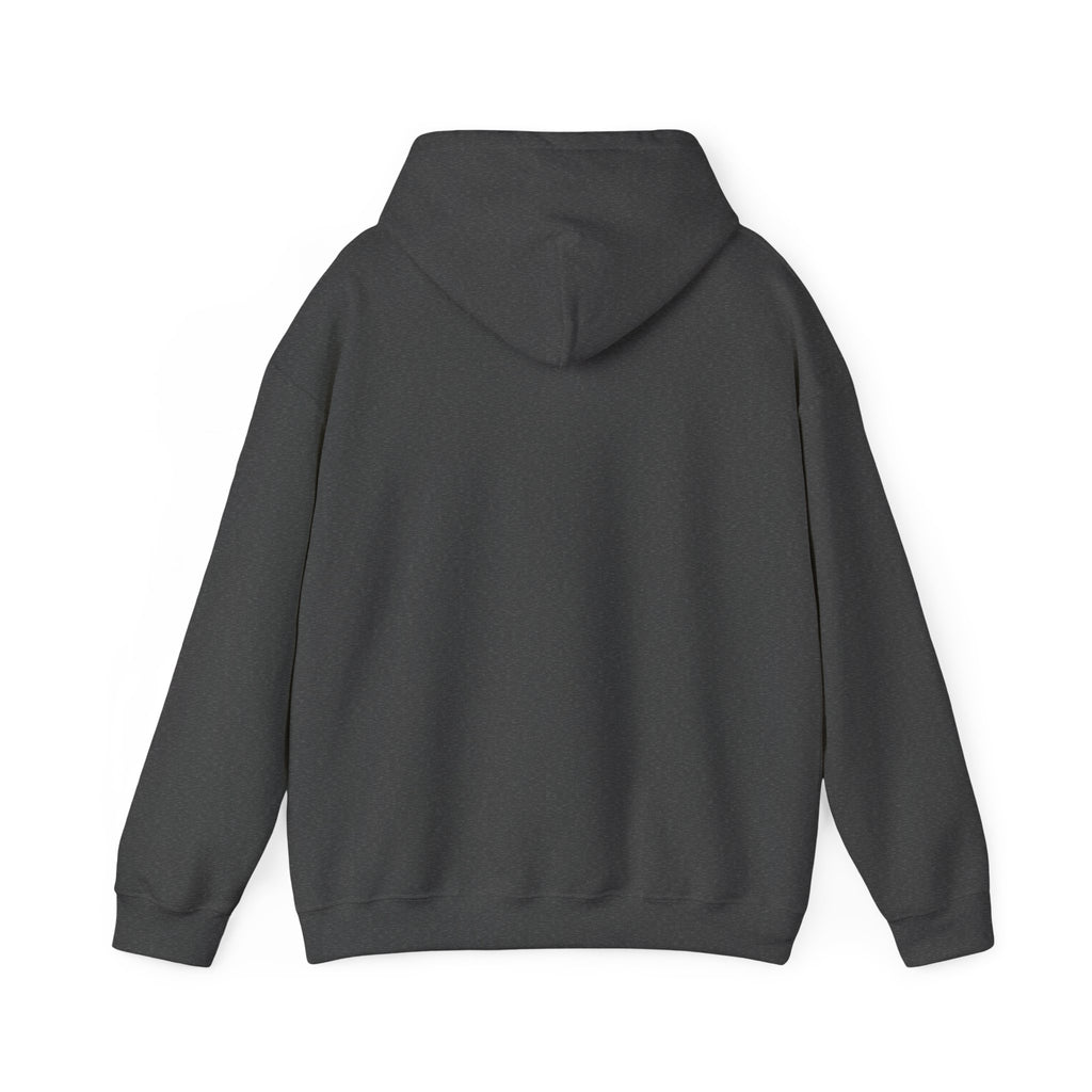 White Minimal Logo Hoodie — Clean Casual Unisex Pullover