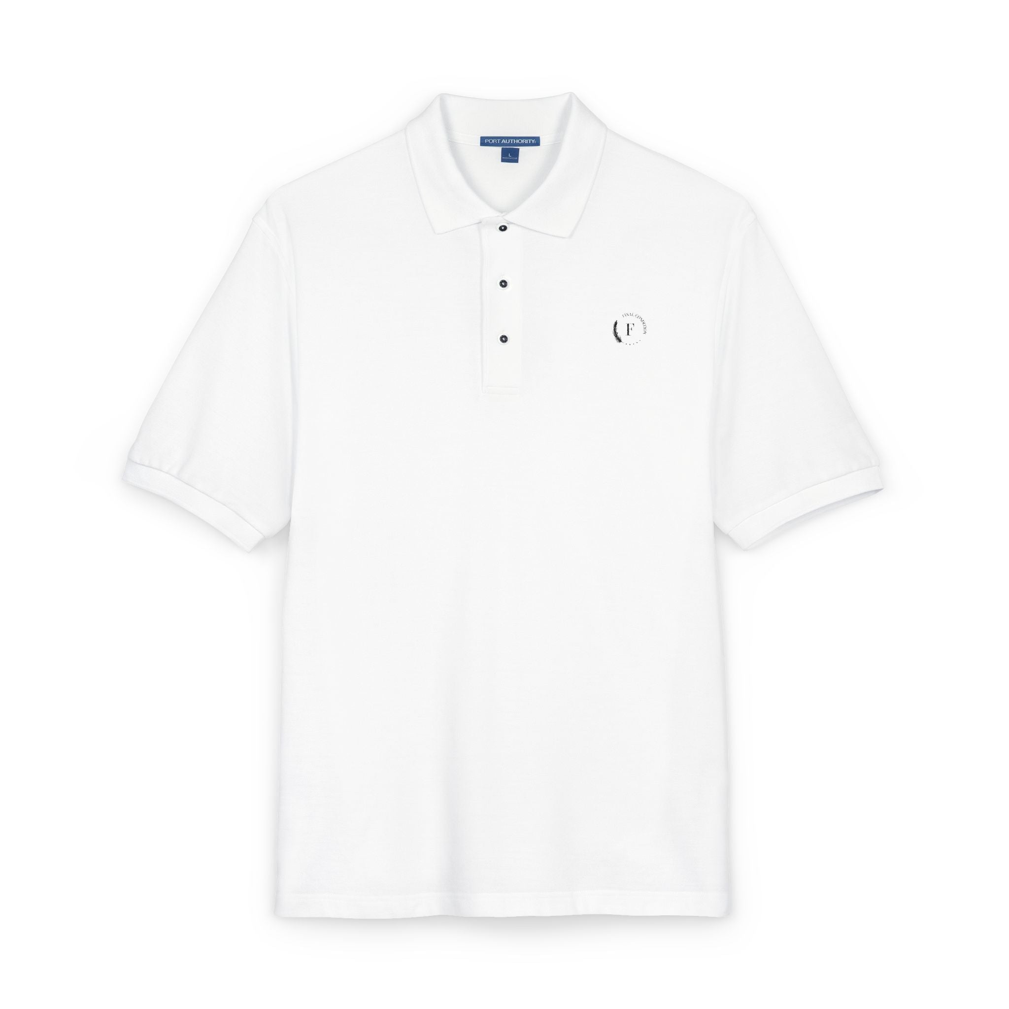 Embroidered Minimalist Heart Polo Shirt