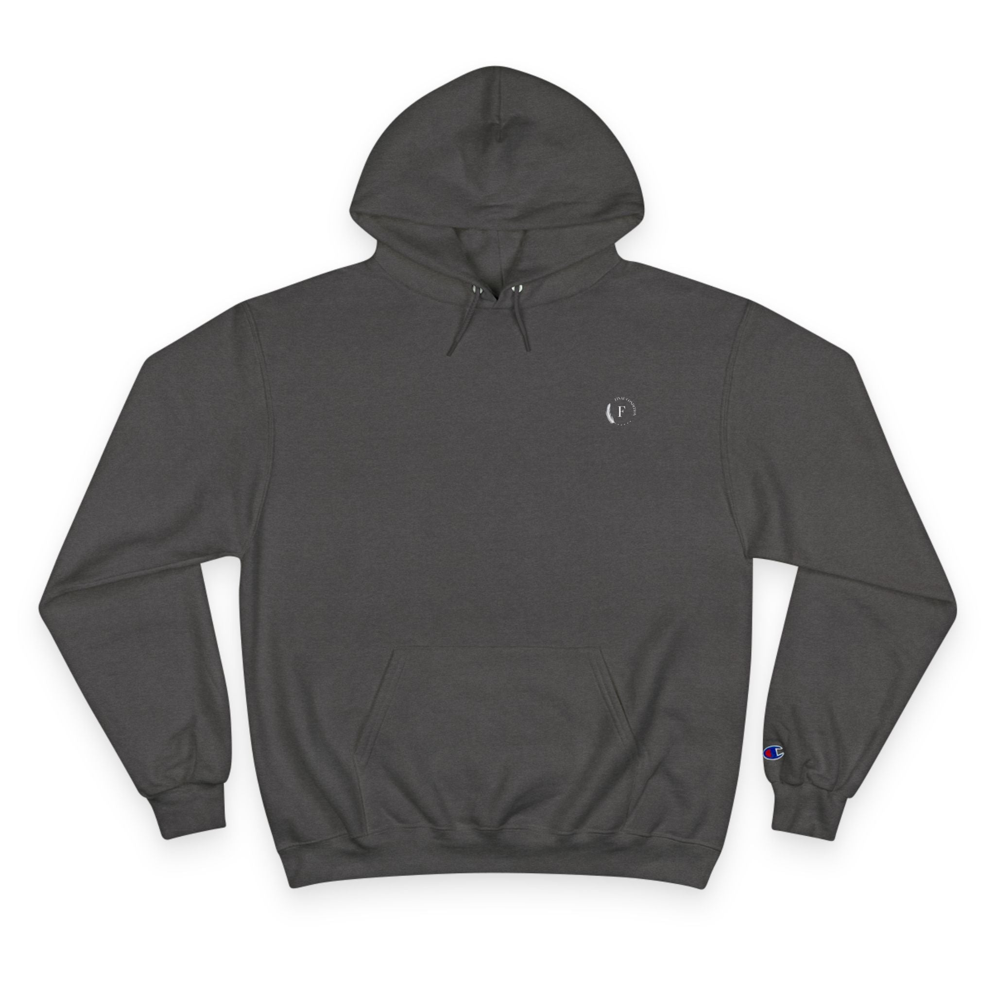 Champion Hoodie — Classic White Logo Pullover Hoodie