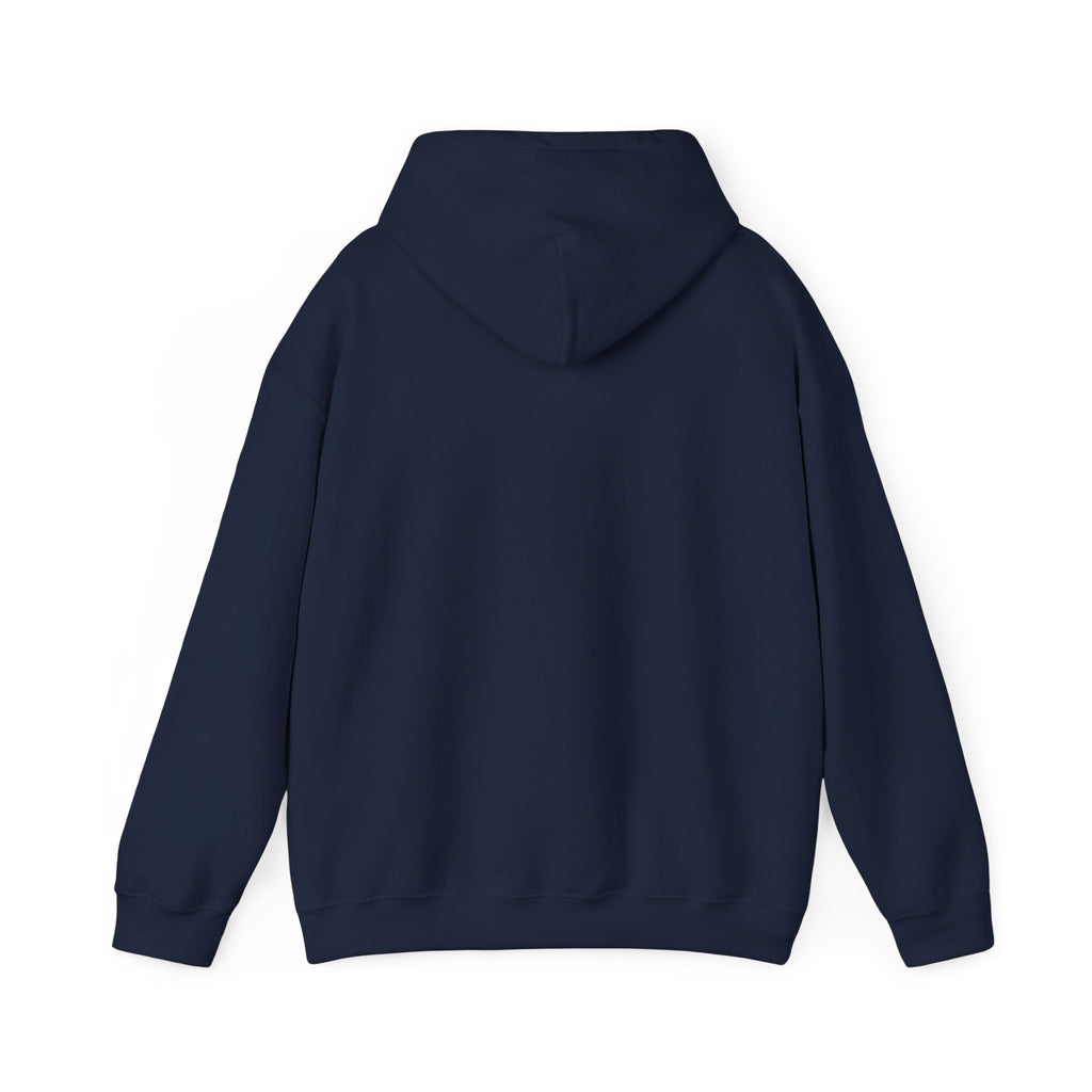 White Minimal Logo Hoodie — Clean Casual Unisex Pullover