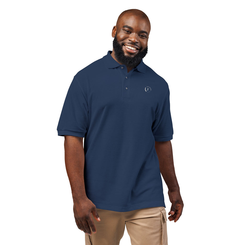 Embroidered Minimalist Heart Polo Shirt