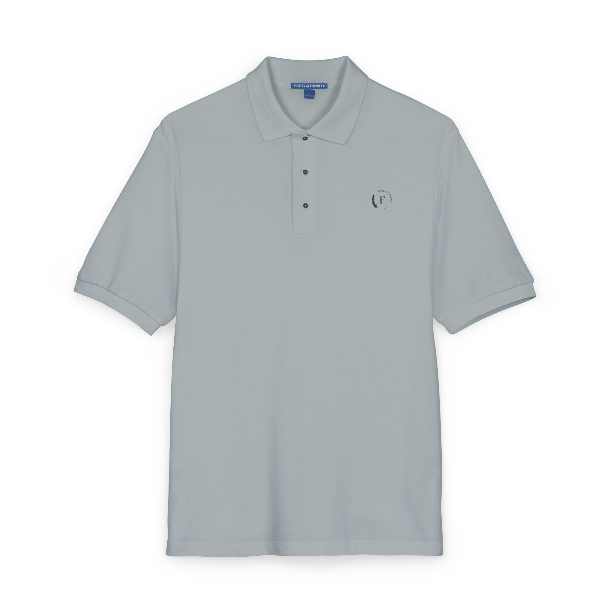 Embroidered Minimalist Heart Polo Shirt