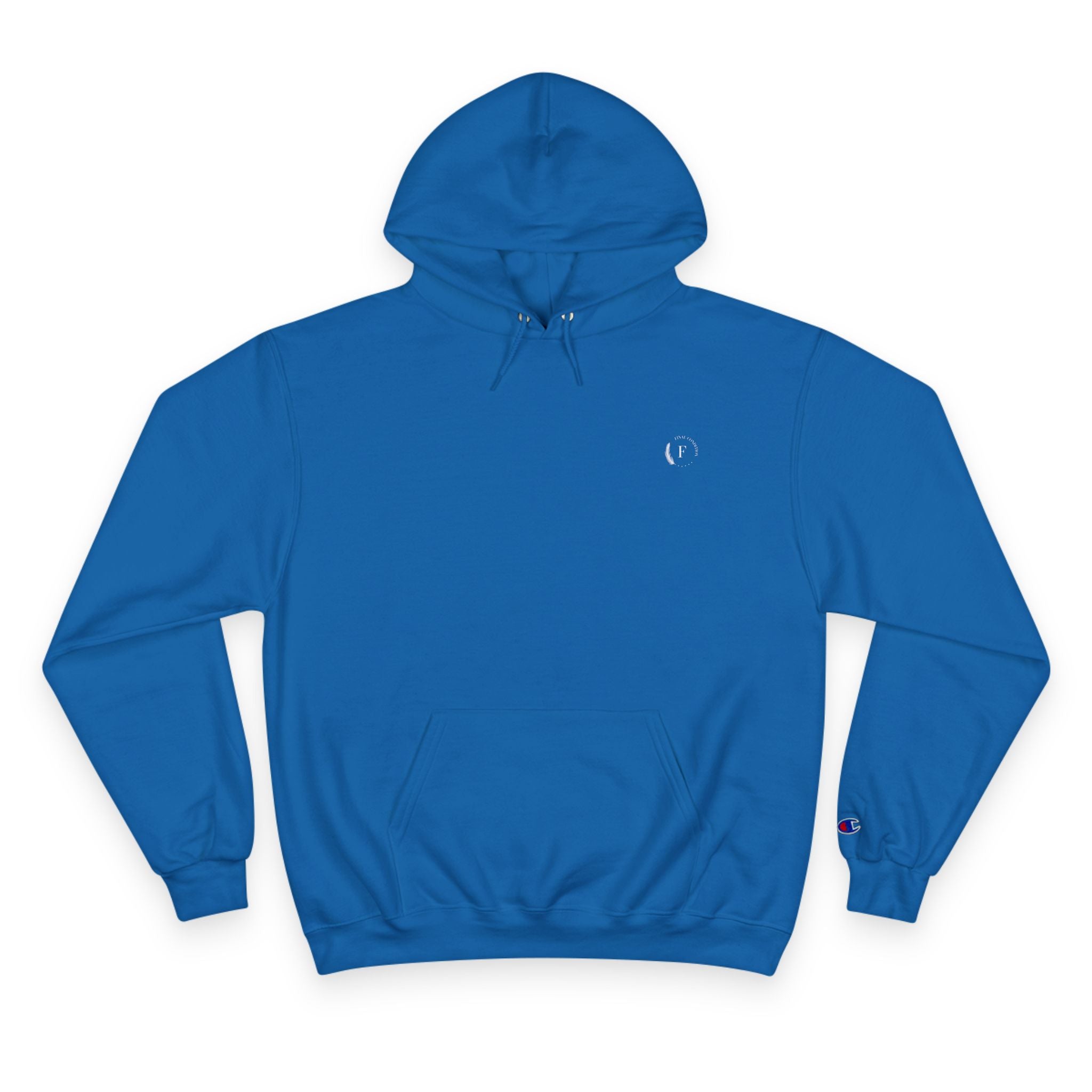 Champion Hoodie — Classic White Logo Pullover Hoodie