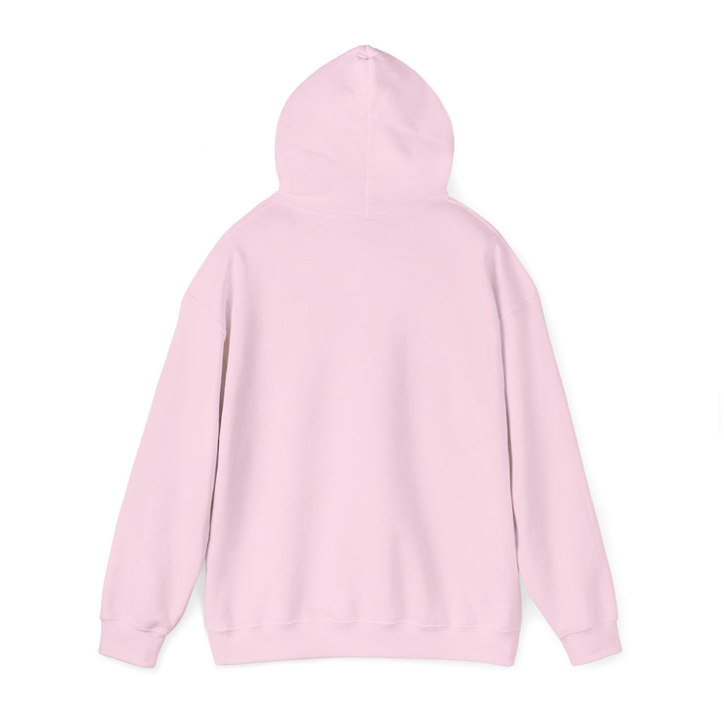 White Minimal Logo Hoodie — Clean Casual Unisex Pullover