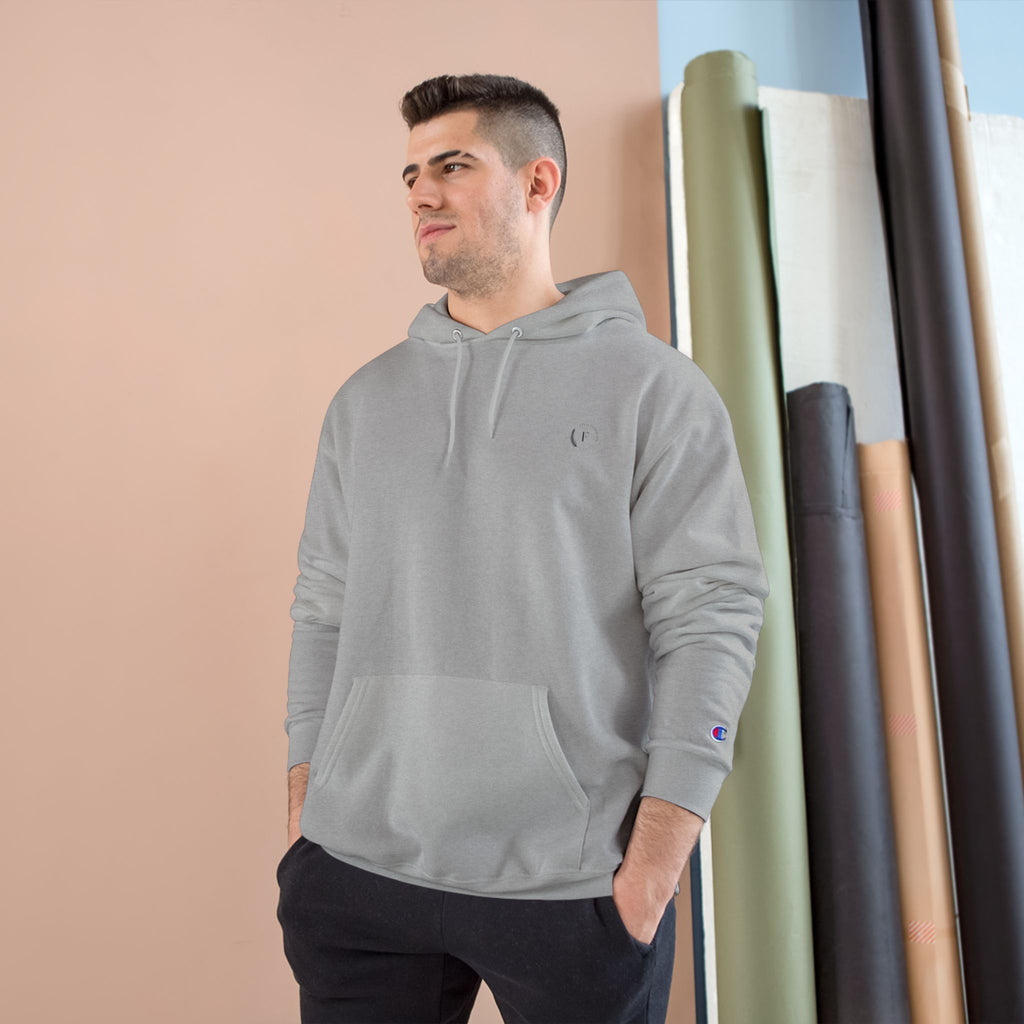 Champion Hoodie — Classic White Logo Pullover Hoodie