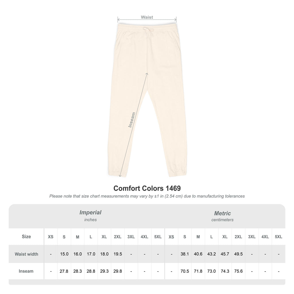 Fleece Sweatpants — Minimalist Cream Joggers with Small Chest Logo