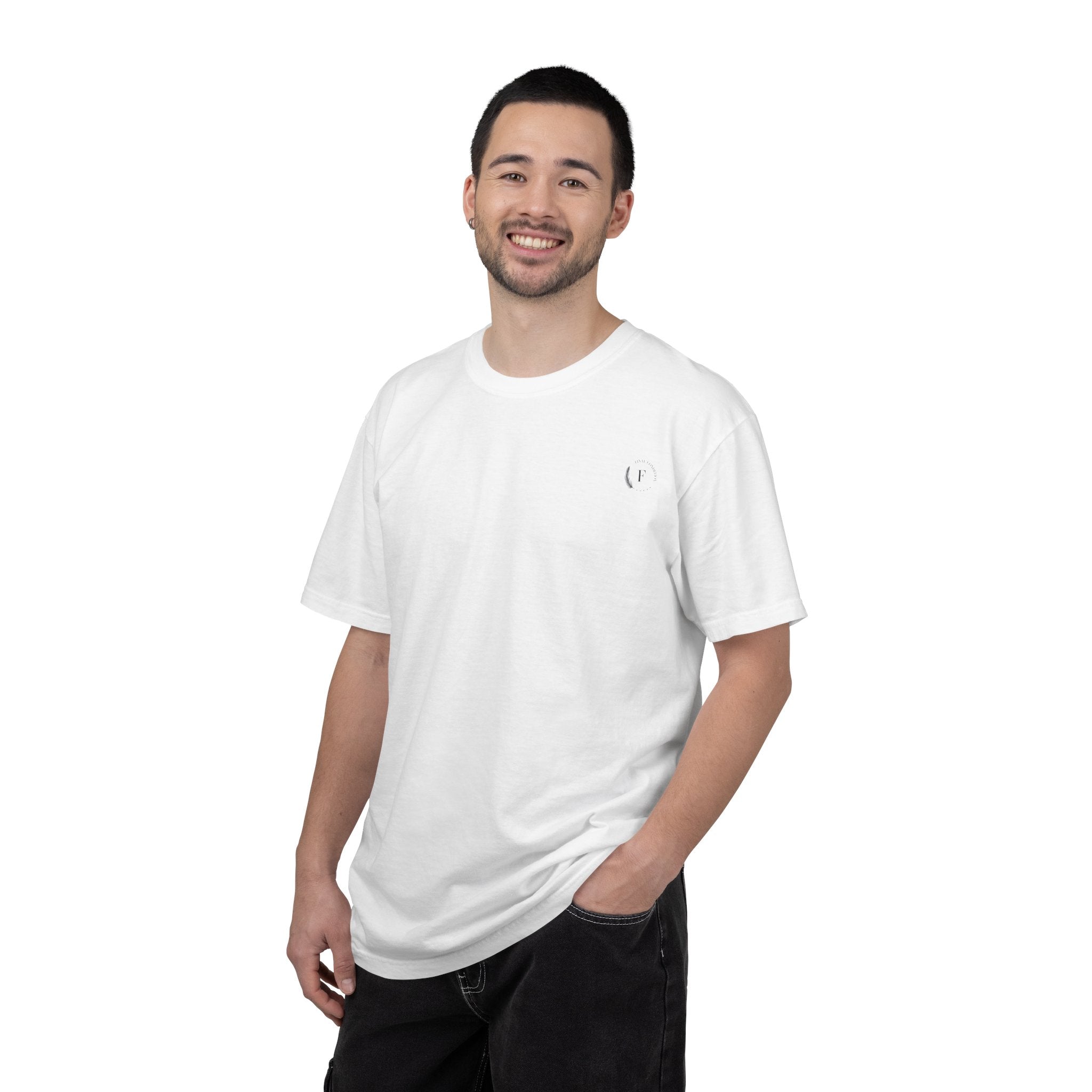 T-Shirt — Minimal White Garment-Dyed Tee