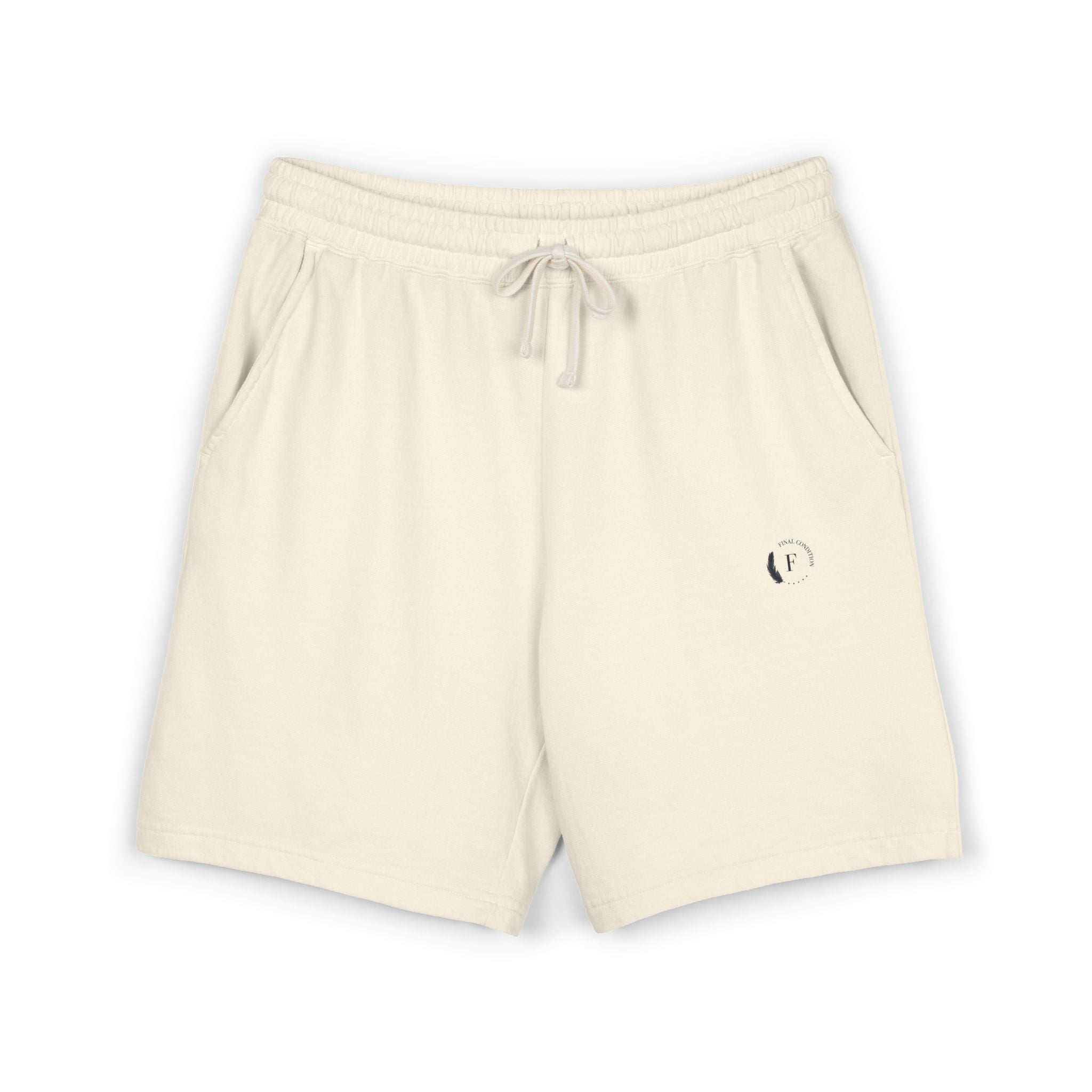 Lightweight Fleece Sweat Shorts — Garment-Dyed Casual Lounge Shorts