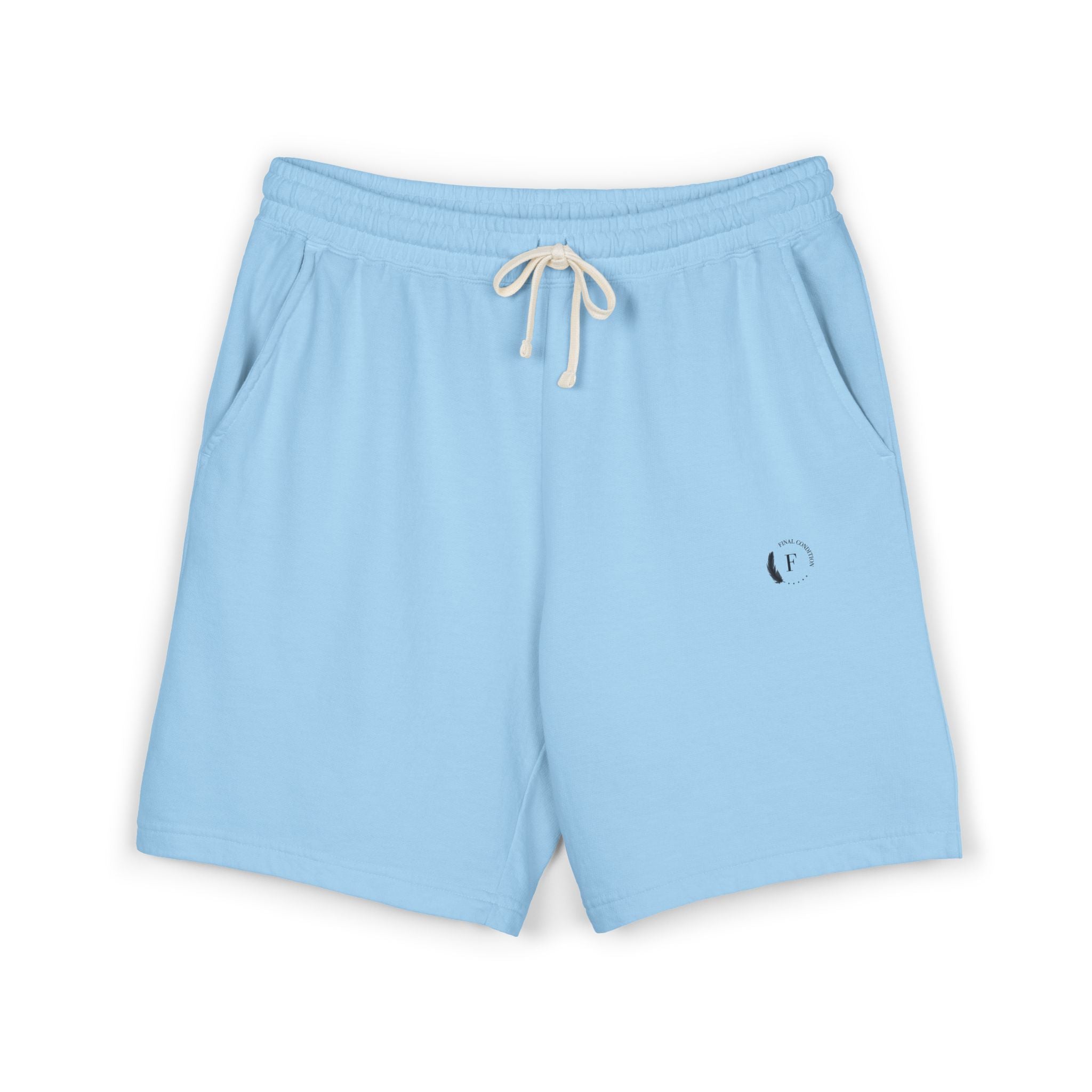 Lightweight Fleece Sweat Shorts — Garment-Dyed Casual Lounge Shorts