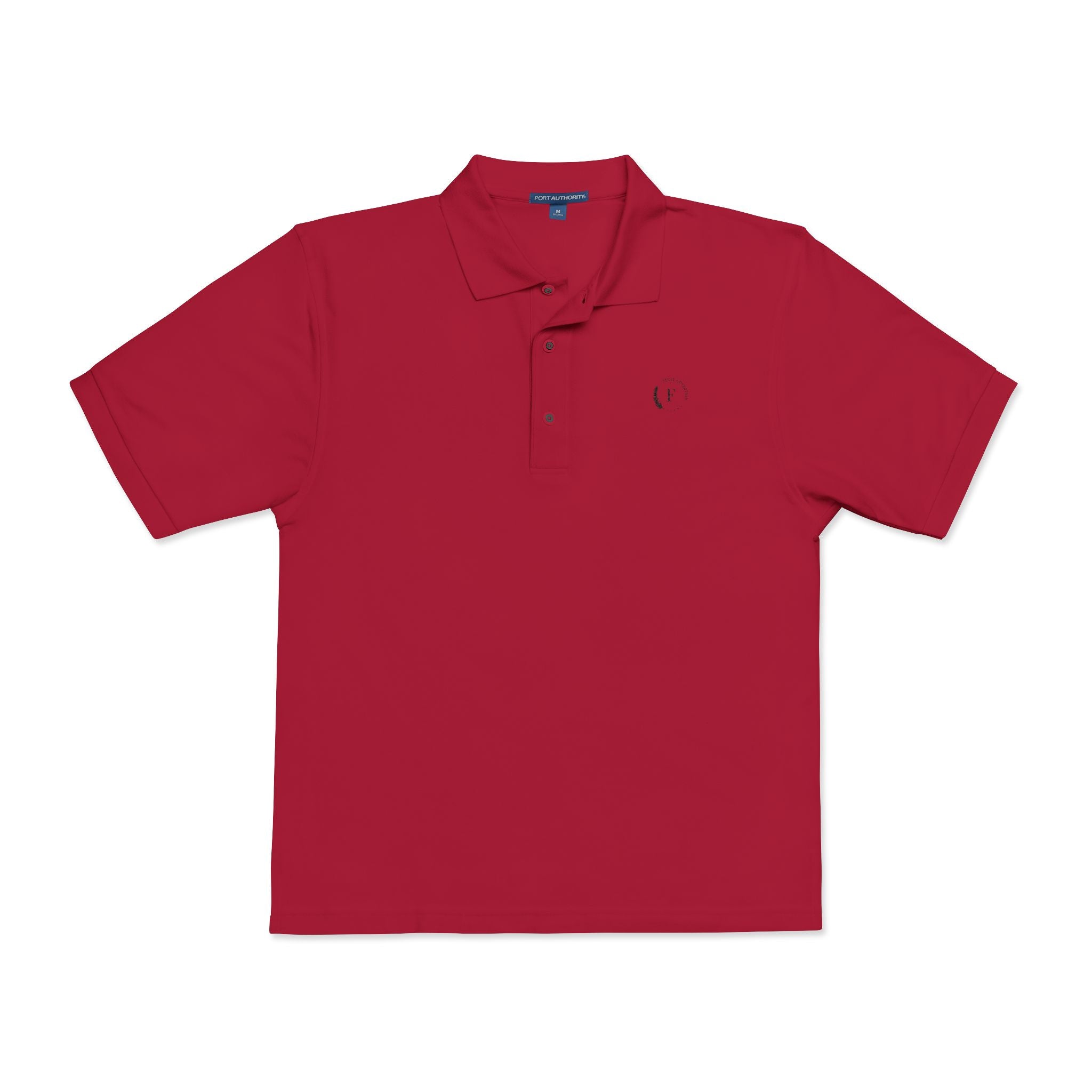 Embroidered Minimalist Heart Polo Shirt