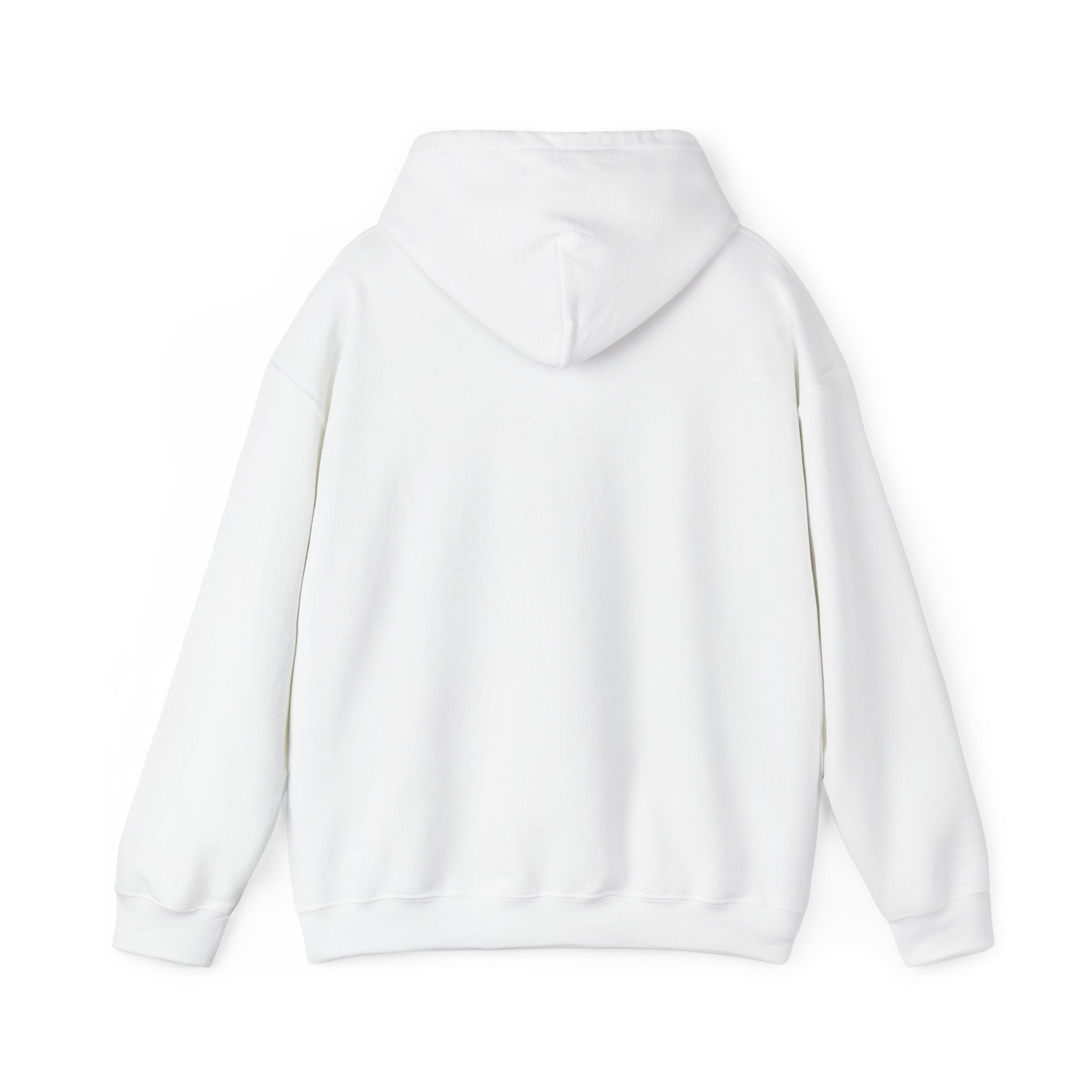 White Minimal Logo Hoodie — Clean Casual Unisex Pullover