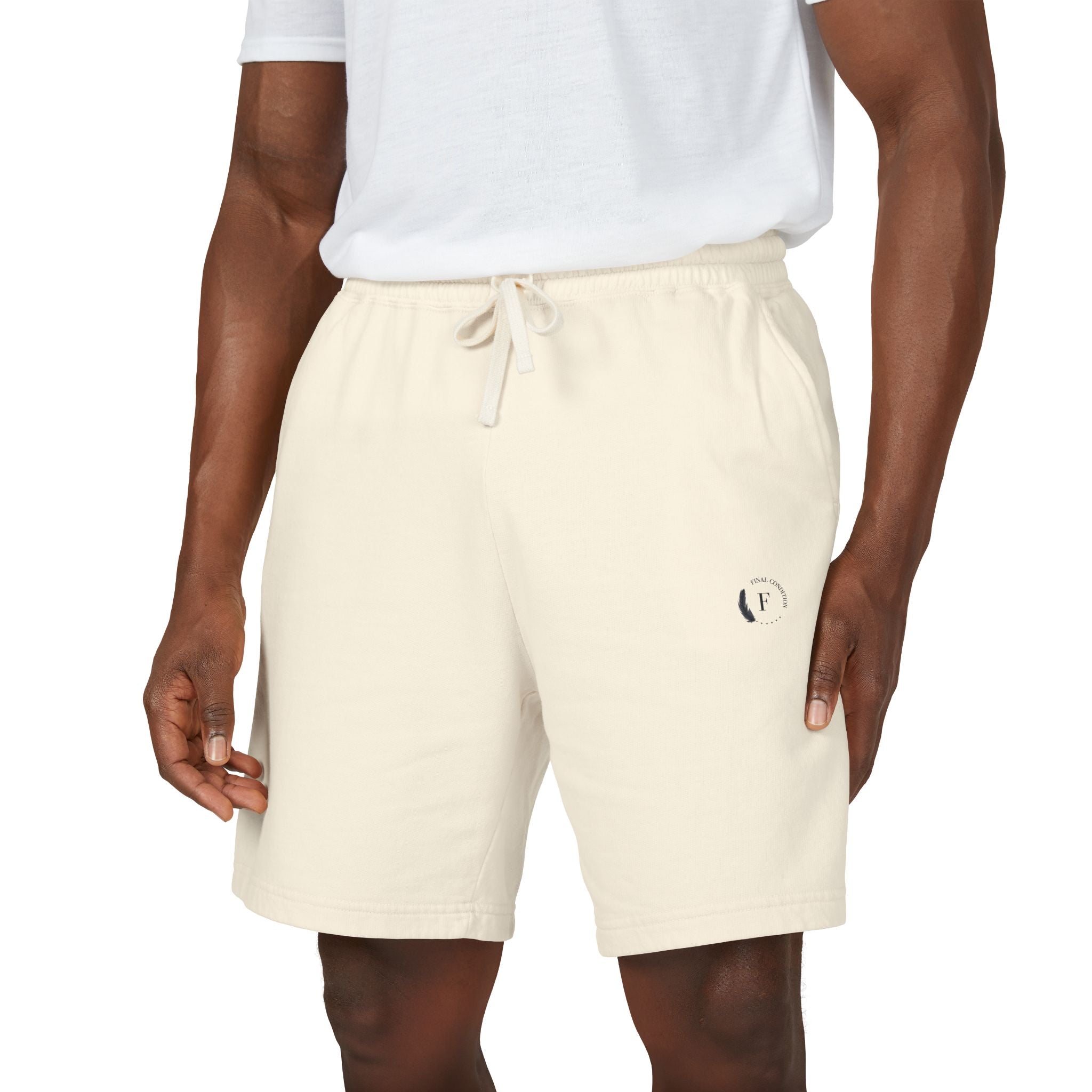 Lightweight Fleece Sweat Shorts — Garment-Dyed Casual Lounge Shorts