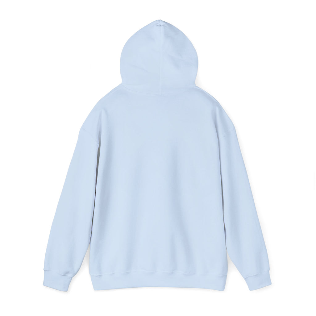 White Minimal Logo Hoodie — Clean Casual Unisex Pullover