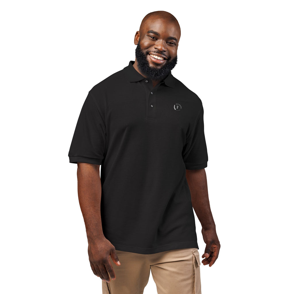 Embroidered Minimalist Heart Polo Shirt