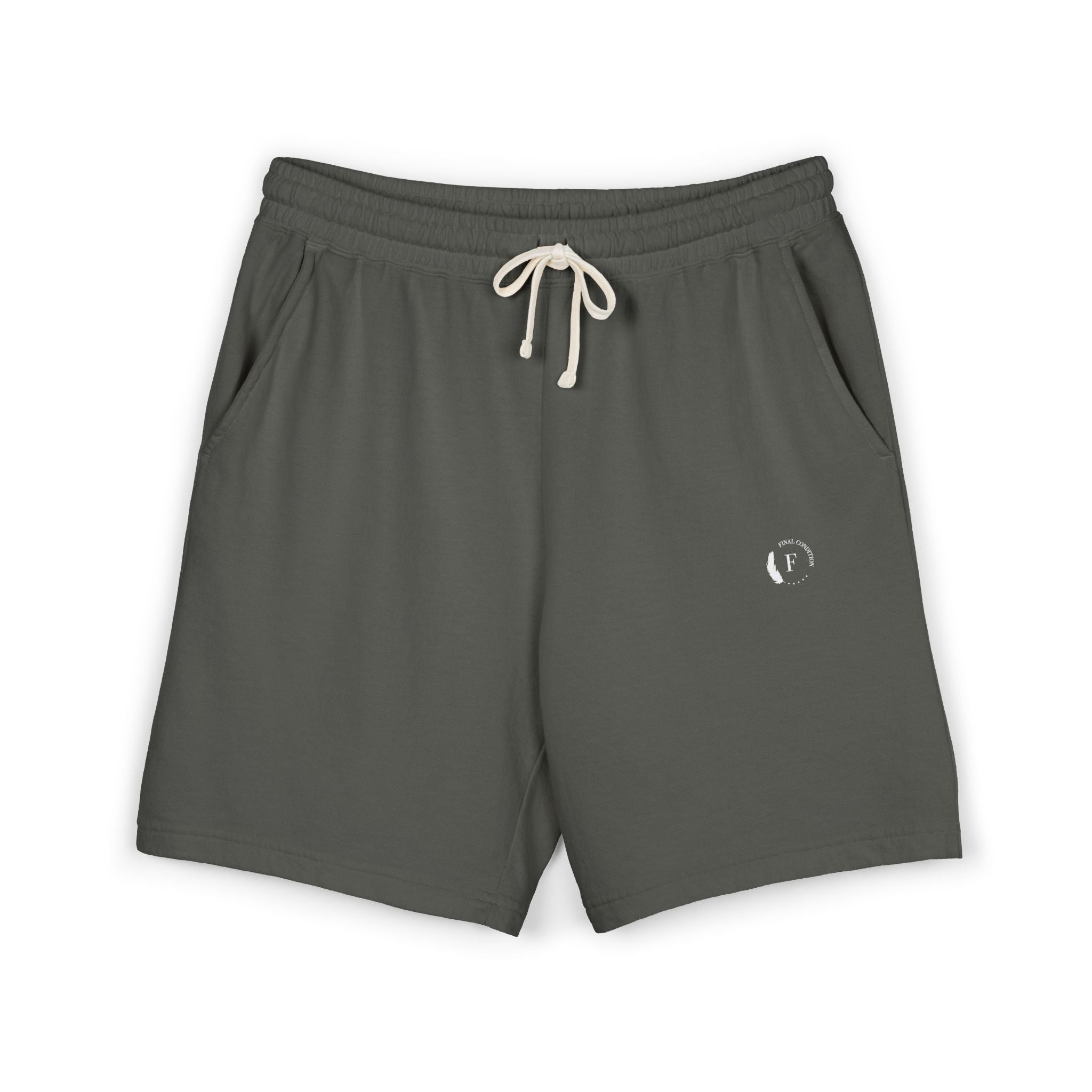 Lightweight Fleece Sweat Shorts — Garment-Dyed Casual Lounge Shorts