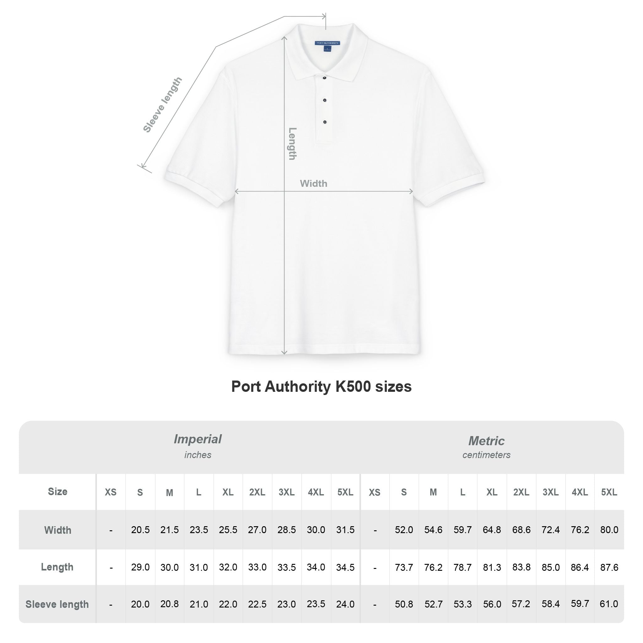 Embroidered Minimalist Heart Polo Shirt